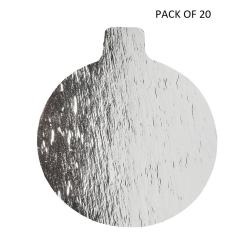 Silver 0.045" Round Thin Tab Board - 3 1/4" - PACK OF 20