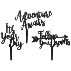 Adventure Assortment Vertical Cake Topper - Pack of 12