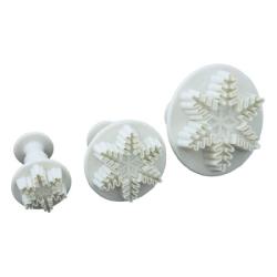PME Snowflake Plunger Cutter Set of 3