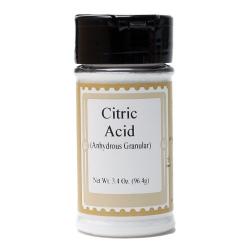 Citric Acid (Anhydrous Granular) - 3.4 oz
