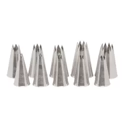 10 Piece Star Tube Set. Sizes 5/32" to 11/16"