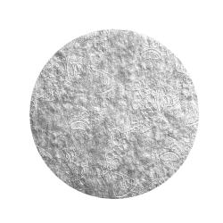 Silver 0.08" Embossed Round Thin Board - 8"