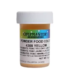 Yellow Powder Food Color - 3 Grams by Chefmaster