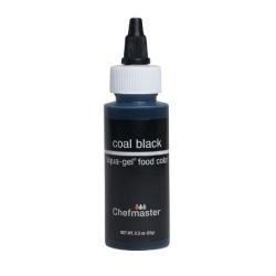 Coal Black 2.3 oz Liqua-Gel Food Color by Chefmaster