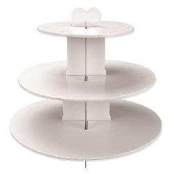 3 Tier White Cupcake Stand by Enjay