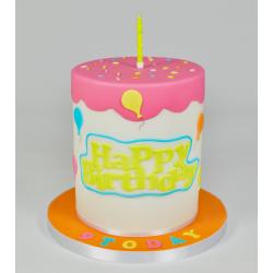 Curved Words - Happy Birthday by  FMM Sugarcraft