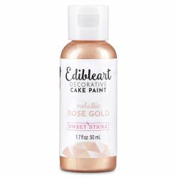 Rose Gold Metallic 50mL - Edibleart Paint by Sweet Sticks