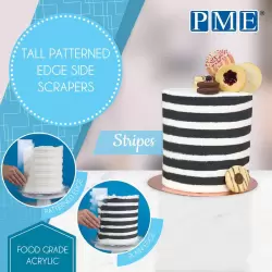 Stripes Tall Patterned Edge Side Scraper by PME