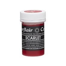 Scarlet Sugarflair Spectral Concentrated Pastel Paste Colour