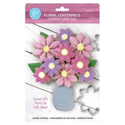 Floral Centerpiece Cookie Cutter Set - 4 Pcs