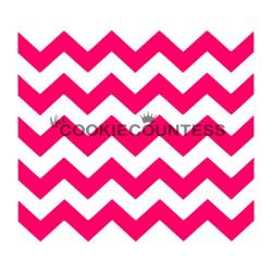 Chevron Cookie Stencil - the Cookie Countess