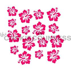 Hibiscus Flowers Cookie Stencil - The Cookie Countess