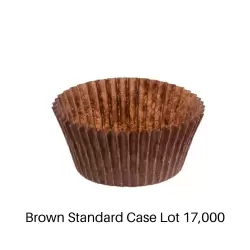 Brown Standard Cupcake Liners - Case Lot 17,000