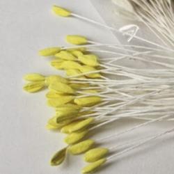 Artificial Flower Stamens - Pale Yellow Lily Extra Long