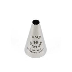 PME Supatube #16 Piping Tip - Seamless Stainless Steel Tip