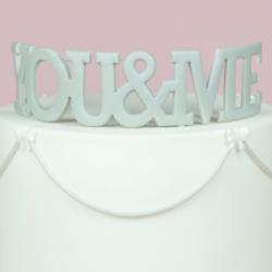 Curved Words - You & Me by FMM Sugarcraft