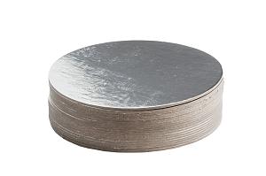 Silver 0.08" Embossed Round Thin Board - 9" 300