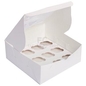 10X10X4 White Cake Box with Window 300