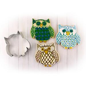 Cute Owl Cookie Cutter 3 1/4" 300