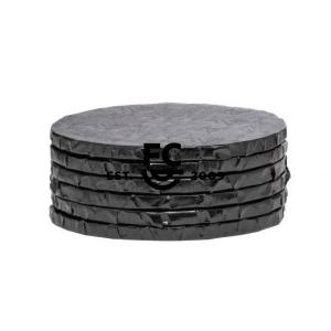 8 Inch Round Black 1/2" Drum Cake Board 300