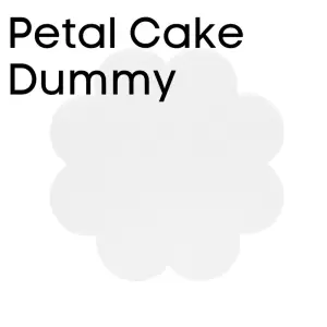 Petal cake dummies