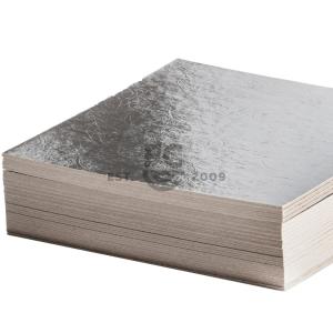 Silver 0.08" Embossed Square Thin Board - 10" 300