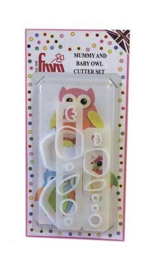 Mummy & Baby Owl Cutter Set by FMM 300