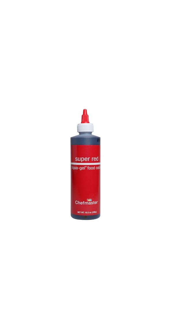 Super Red 10.5 oz Liqua-Gel Food Color by Chefmaster 600