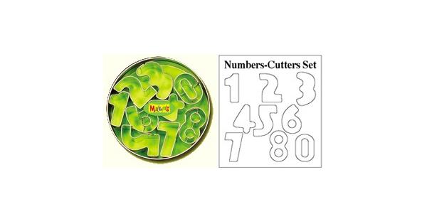 Numbers Cutter Set - Makin's 10 Pieces 600