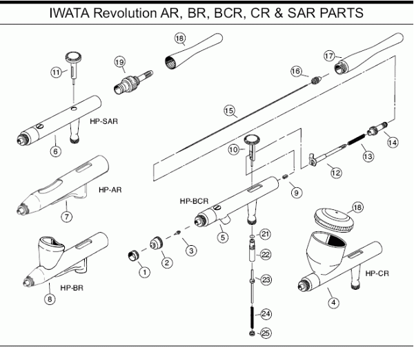 Iwata Revolution Airbrush Replacement Nozzle 0.3Mm 600