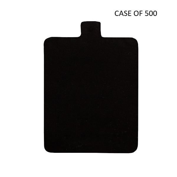 Black 0.045\" Rectangle Thin Tab Board - 4\" x 2 3/4\" CASE OF 500
