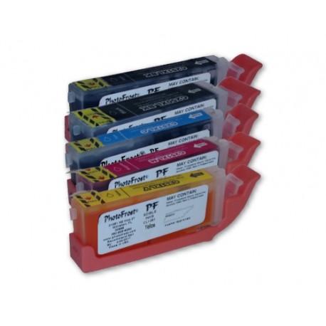 Canon Cli250 Cli251 Auto-Resetting Edible Ink Cartridge Set 600