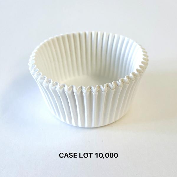 White Standard Cupcake Liners - Case Lot 10,000 600