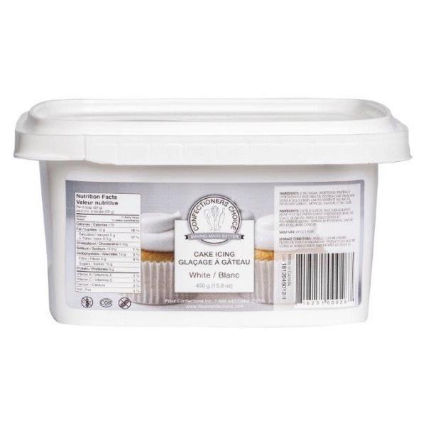 Confectioners Choice White Cake Icing - 450 Grams TEMPORARILY UNAVAILABLE 600