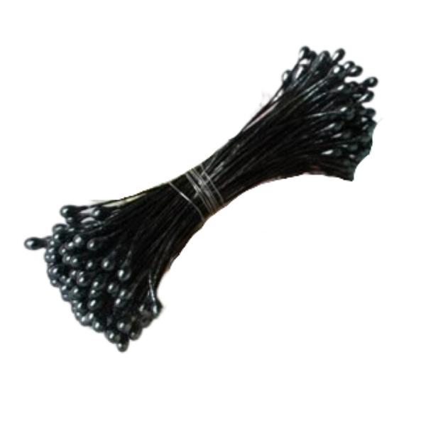 Artificial Flower Stamens - Pearl Head Black Mini 600