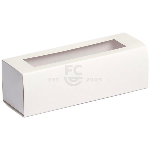 6 Macaron Box - White with Window  - Package of 10