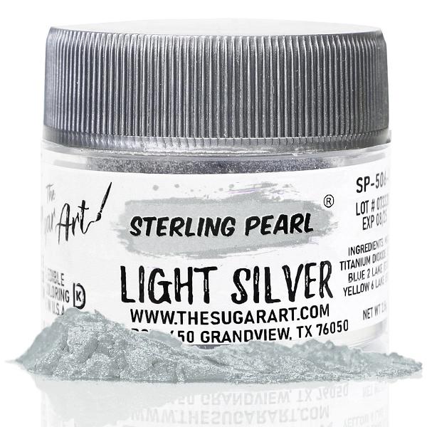 Light Silver Luster Dust - Sterling Pearl Shimmer