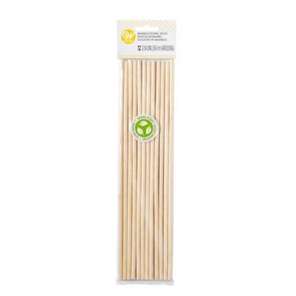 Bamboo Dowel Rods - pkg 12 by Wilton