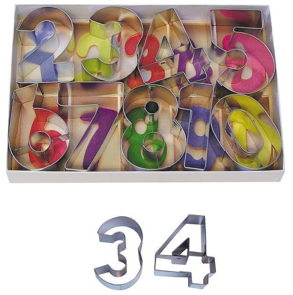 Numbers Cookie Cutter Set of 9 - 2.5" 600
