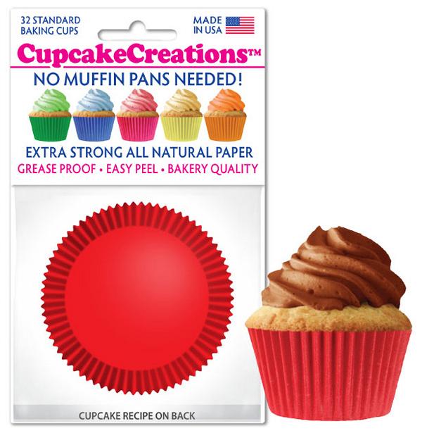 Red Cupcake Liners - pkg of 32 600