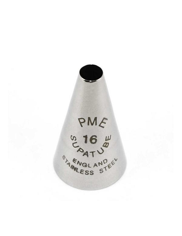 PME Supatube #16 Piping Tip - Seamless Stainless Steel Tip 600