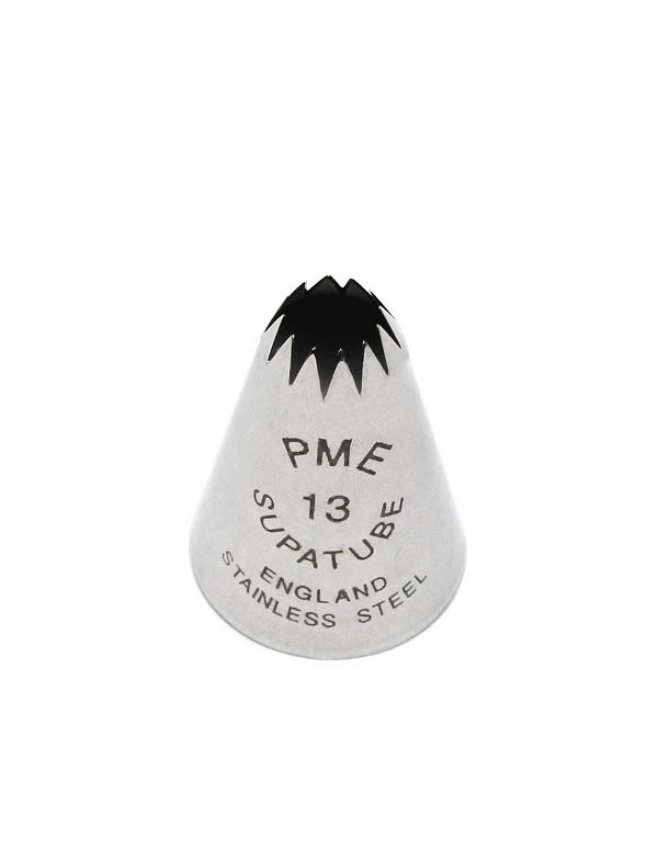 PME Supatube #13 Star - Seamless Stainless Steel Tip 600