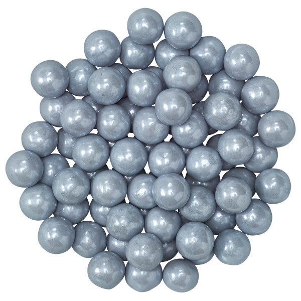 Silver Shimmer Candy Beads - 2 lbs