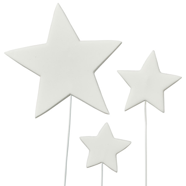 Gumpaste Stars White - Pack of 45