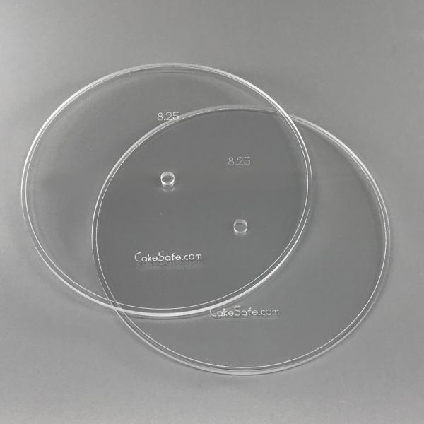 3\" Round 0.5\" Acrylic Cake Disk by CakeSafe - Single Disk