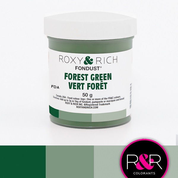Forest Green Fondust - 50 Grams