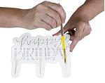 Happy Birthday Modern Cake Topper Cutter by PME 150