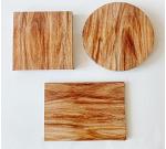 8 Inch Round Woodgrain 1/2" Drum Cake Board 150