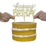 Happy Birthday Modern Cake Topper Cutter by PME 150