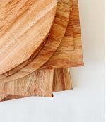 8 Inch Round Woodgrain 1/2" Drum Cake Board 150